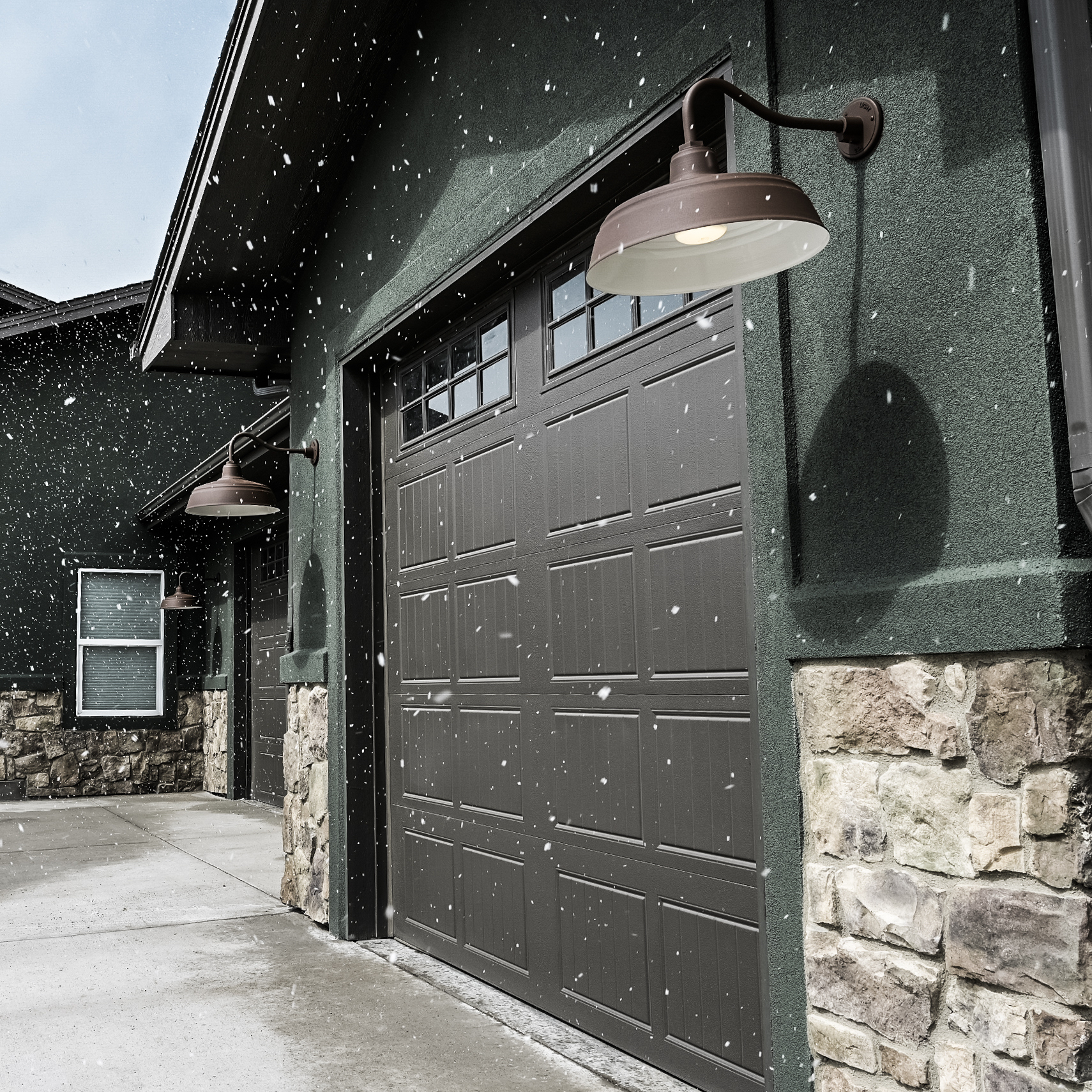 All Weather Gooseneck Farm Light Wall Mount | Photo Courtesy of 